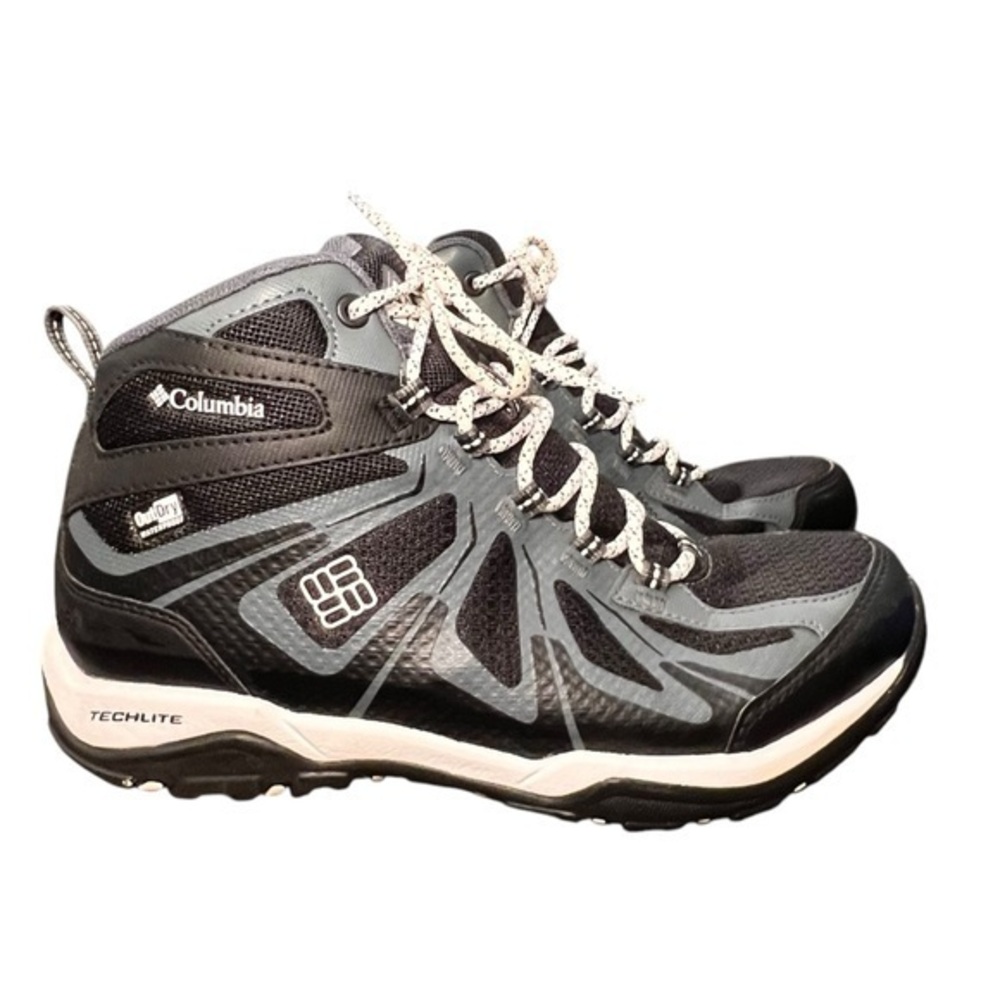 COLUMBIA Women's Grove Heights Low OD Techlite Trail Hikingโ Shoes 6 Black/Grey